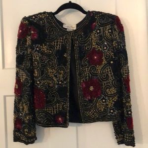 Exquisite beaded and sequin vintage jacket